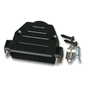 HARTING D-sub バックシェル, DA, 180°, メタライズド 熱可塑性 本体 【Farnell 取寄品】