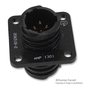 AMP - TE CONNECTIVITY CIRCULAR CONNECTOR RECEPTACLE, SIZE 11, 4 POSITION, PANEL yFarnell iz