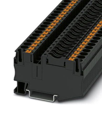 PHOENIX CONTACT ヒューズ端子台, Flat, 2 極, 6mm2, プッシュ イン