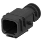 AMP - TE CONNECTIVITY COVER, TAB CONN, 4POS, BLK, PA yFarnell iz