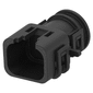 AMP - TE CONNECTIVITY COVER, PLUG CONN, 4POS, BLK, PA yFarnell iz