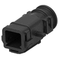 AMP - TE CONNECTIVITY COVER, TAB CONN, 2POS, BLK, PA yFarnell iz