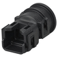 AMP - TE CONNECTIVITY COVER, PLUG CONN, 2POS, BLK, PA yFarnell iz