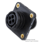 AMP - TE CONNECTIVITY CIRCULAR CONNECTOR, RECEPTACLE, SIZE 11, 4 POSITION, PANEL yFarnell iz